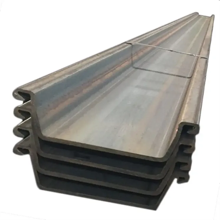 Haute qualité S355 S430 Q235 Type 2 Type3 Type4 U/Z Type 400*125*13mm laminé à chaud U Type palplanches en acier