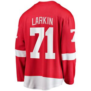 Camiseta de Hockey Unisex con Estampado de los Detroit Red Wings # 71 Larkin # 88 Kane # Camiseta Deportiva de Secado Rápido con Transferencia Térmica 53 Seider 100% - Product Image 2