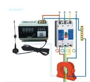 Système intelligent de surveillance de la sécurité électrique, détection de fuite de courant, tension, alarme incendie, surveillance de la température, moniteur téléphonique W628 - Product Image 2