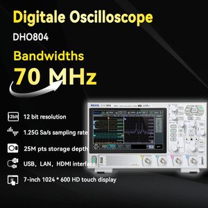 <span class=keywords><strong>Osciloscopio</strong></span> <span class=keywords><strong>Digital</strong></span> RIGOL DHO804, Banda de Frecuencia de <span class=keywords><strong>70MHz</strong></span>, Resolución Vertical de 12 Bits, Frecuencia de Muestreo de 1.25 GSa/s, 1000,000 Wfms/s, 1 Año - Product Image 2