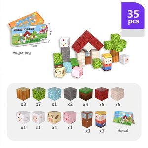 Bloques de Construcción Magnéticos DIY, Mini Mundo Magnético, Bloques de Construcción de Modelos DIY para Niños, Bloques de Rompecabezas para Niños - Product Image 6