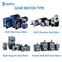 Moteur BLDC à bride personnalisé BeUDMKE 12V 24V 36V 48V 310V 30W-750W 57-104mm avec réducteur de vitesse, ensemble moteur CC sans balais
