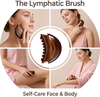Brosse de massage lymphatique pour le visage – Outil de soin de la peau et de drainage lymphatique Gua Sha