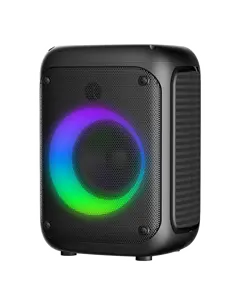 Ricca macchina per Karaoke con suono chiaro e forte con microfoni cablati effetti di luce per altoparlanti BT AUX Optical tutto in un canto