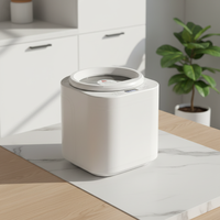 Procesador de Residuos Orgánicos Eléctrico de 3L y 500W, Máquina de Compostaje Silenciosa de 37dB, de Acero Inoxidable, para Uso Doméstico