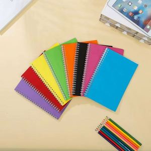 Cuaderno de Notas A5 de Color Sólido, Bloc de Notas Simple con Espiral en Colores Vivos, Libro de Planificación Multicolor para Estudiantes, para el Aprendizaje y la Oficina - Product Image 1