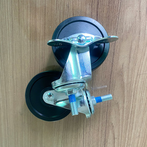 3 Inch Rubber Casters With Brake For Workshop Trolley Industrial Use - Product Image 3
