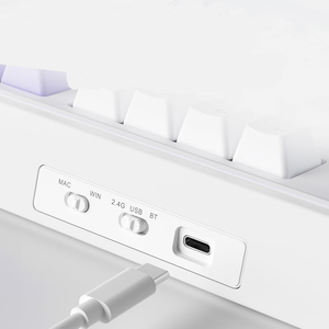 Ak980 Plus Maillard <b>Switch</b> (contoured Black Keycaps) Tri-mode W/ <b>Oled</b> Display Rgb Diy Mechanical Keyboard Ak980 Plus Maillard - Product Image 6