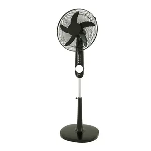 Remote Control Ventilador Solar Stand Fan Solar Powered Electric Fan Rechargeable Standing Fan 16 Inch