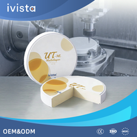 Ivista UT ML 60% Translucency Dental Zirconia Block untuk Inlay Onlay Mesin Milling CAD CAM Sistem Terbuka