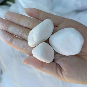 Groothandel Kiezels Tuin Landschapsarchitectuur Kiezelsteen Voor Decoratie Landschapsarchitectuur Buiten Sneeuw Witte Kiezels - Product Image 5