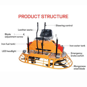 مجرفة كهربائية عالية الجودة 70-150R/Min مجرفة كهربائية اهتزازية للركوب على الخرسانة - Product Image 2