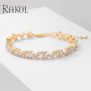 Mdrrhochet — <span class=keywords><strong>bracelet</strong></span> de luxe pour femmes, plaqué or 18 k, chaîne manchette avec des diamants, <span class=keywords><strong>bracelet</strong></span> de tennis, zircone cubique, <span class=keywords><strong>lot</strong></span> de 5 pièces, BP5016 - Product Image 1