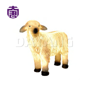 Escultura Decorativa LED con Motivo de Cabra de Fibra de Vidrio para Paisajismo de Parques y Decoración Temática de Animales al Aire Libre - Product Image 2