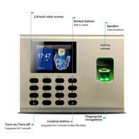 ZK K40 Batería incorporada Sistema Linux USB TCP/IP Tarjeta RFID Reconocimiento de huellas dactilares Máquina de asistencia de tiempo con software gratuito SDK