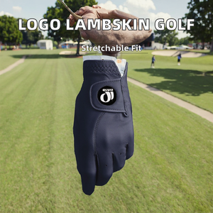 Gants de sport en cuir Cabretta 100 % avec logo personnalisé, respirants, ajustables, pour le cyclisme, la gym et le golf - Product Image 2