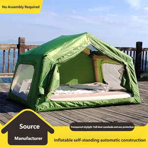 Inflatable Camping <b>Tent</b>, Instant <b>Pop</b> <b>up</b> 2-3 Person Family <b>Tent</b>, Waterproof with Air Pump, Custom Logo Low MOQ OEM, Dropshipping - Product Image 4