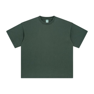 เสื้อยืดโอเวอร์ไซส์ผู้ชายสไตล์วินเทจ ล้างสีแบบแอซิดวอช ผ้าฝ้าย 100% คอกลม พิมพ์ลายโลโก้แบบ DTG ระบายอากาศได้ดี เป็นมิตรกับสิ่งแวดล้อม เสื้อถักแบบเรียบ - Product Image 5