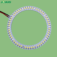 Luz LED Anular JY-CP24 DC5V, Diámetro Exterior 96mm, Interior 78mm, 60 LEDs, Blanco a Rojo 5:1 660nm, con USB-C para Cultivo de Hongos y Microgreens