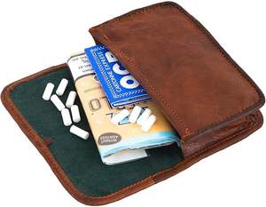 Leather Pouch Full Set Handmade Pipe Rollup <b>Bag</b> Pouch Pipe <b>Stand</b> Valet Tray the Pipe Case Full Set - Product Image 6