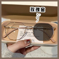 Nouvelles lunettes métalliques pleine monture MK24041502 anti-lumière bleue pour femmes, presbytie, myopie, avec diamants, brillantes, photochromiques, gris photochromique