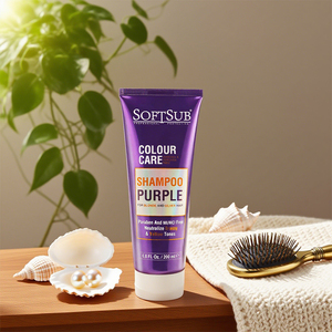 Shampoo <span class=keywords><strong>pour</strong></span> <span class=keywords><strong>cheveux</strong></span> blonds argentés, <span class=keywords><strong>soin</strong></span> colorant sans ammoniaque, marque privée, Softsub, 200 ml - Product Image 2