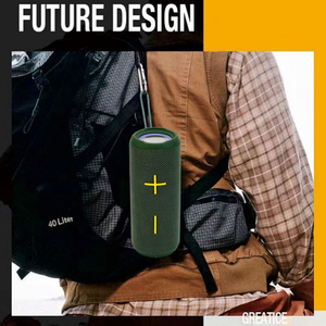 Altavoz Bluetooth de alta potencia, columna portátil impermeable de 40W para PC, altavoces de ordenador, Subwoofer, centro de música, FM, TF - Product Image 4