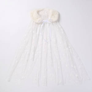 Vestido de princesa de 3 a 12 años, capa, Primavera/Verano/otoño, malla, capa blanca, <span class=keywords><strong>2022</strong></span> - Product Image 5