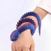 Vente en gros OEM personnalisé Modèles de jouets serpents et vipères imprimés en 3D, Animaux lumineux, Animaux en plastique tendance, Dinosaures, Catégorie de produits