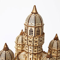 Château Volant en Bois 3D à Assembler Soi-même : Modèle de Construction de Château Fantastique en Gros