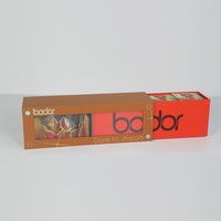 Boîte d'emballage en papier pour gâteaux de lune de luxe, personnalisée, en papier 3D, avec fenêtre transparente, qualité alimentaire, glissière facile, 4 pièces, STPP