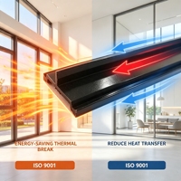 Fabricante de tiras de rotura térmica, proveedor de barras de aislamiento de poliamida PA66 GF25, fábrica en China, OEM, resistente a la decoloración UV