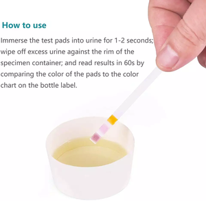 Kit de détection des infections urinaires 3-en-1 : Bandelettes imprimées par transfert thermique <span class=keywords><strong>pour</strong></span> test rapide des infections urinaires, modèle <span class=keywords><strong>pH</strong></span> URS-UTI 80x5mm - Product Image 6