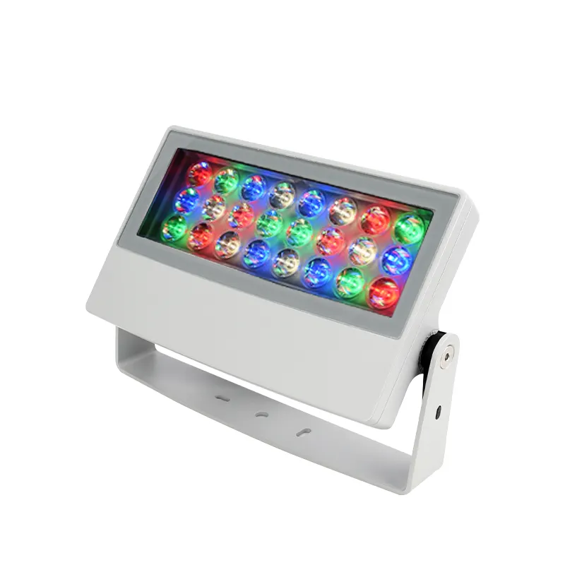 Litecent faisceau étroit 4D 3000k/4000k/5000k/RGBW projecteur étanche DMX512 lecteur IP66 lumière d'inondation LED extérieure