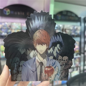 Adesivo 3D Dinamico con Illusione Gradiente di <span class=keywords><strong>Death</strong></span> <span class=keywords><strong>Note</strong></span> <span class=keywords><strong>L</strong></span>, Dio della Notte, Ryuk, Adesivo Anime Cambiabile, Adesivo per Auto - Product Image 1