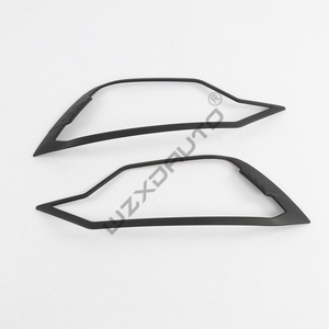 ABS Cover <b>Head</b> Lamp Front Light Matte Black Carbon <b>Style</b> for DMAX - Product Image 4