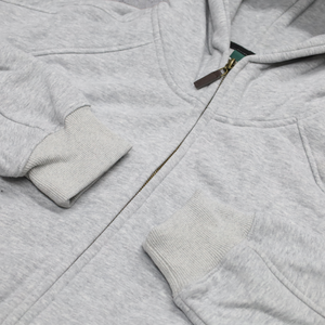 Sudadera con Capucha y Cremallera de Felpa Francesa de Alta Calidad, Estilo Vintage, Talla Grande, para Hombre, 100% Algodón, Transpirable, para Otoño, Personalizable - Product Image 4