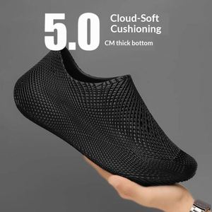Chef's <b>Shoes</b> <b>Men</b> Summer Outdoor Waterproof Slip-Resistant Oil-Resistant Durable Breathable Kitchen <b>Work</b> Slip-On Safety <b>Shoes</b> - Product Image 5