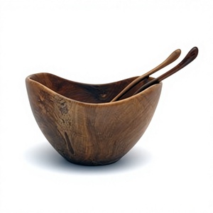 Ensemble de trois bols multifonctionnels en bois poli, écologiques et de haute qualité, fabriqués en Inde, pour les fêtes et les événements. - Product Image 6