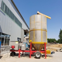 Séchoir vertical mobile multi-combustibles (biomasse, granulés, diesel, électrique) pour céréales (maïs, riz, blé) JingHong WoFeng