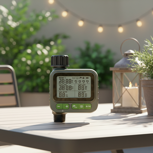 Sistema de Temporizador Digital Programável para Irrigação de Jardim com Mangueira, Temporizador de Água para Mangueira de Aspersão Externa com Atraso de Chuva - Product Image 1