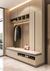 Meuble à chaussures d'intérieur fonctionnel et personnalisé, grand rangement pour le tri et l'affichage des chaussures quotidiennes de la famille - Product Image 3