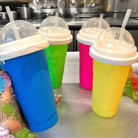 Gobelet à slushy en EVA, Gobelet magique à presser pour boissons glacées, Gobelet à smoothie, Gobelet à crème glacée en silicone, Gobelet à slushy DIY