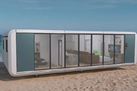Capsule spatiale préfabriquée de luxe extensible en acier, maison-capsule, mini-chambre préfabriquée, hôtel-capsule, maison-capsule
