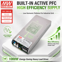 Alimentation à découpage Mean Well RSP-1000-24 1000W 24V 40A à sortie unique, haute efficacité, convertisseur AC-DC industriel avec PFC