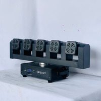 Promotion : Barre laser LED mobile 5 yeux rouge exquise, contrôle DMX512, éclairage de scène, faisceau RGB, IP33, 150W, personnalisable