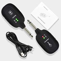 Système de guitare sans fil 2.4G avec portée de transmission de 50 m, batterie rechargeable intégrée, émetteur-récepteur sans fil 2.4G, électronique