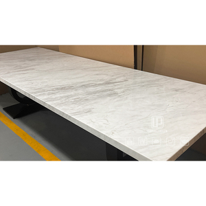 Good Quality Unique White Marble Top Black Wood Base Dinning Room Desk <b>Table</b> Rectangle <b>Dining</b> <b>Table</b> Set Rectangle <b>Table</b> - Product Image 5