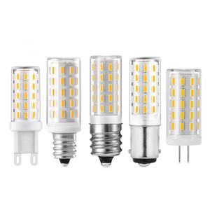 Bombilla de lámpara LED de cerámica Corm, iluminación de luz de vela G4 G9 E12 E14 E17 BA15S BA15D GY6.35 5W Marm, blanco frío SMD4014 110V 230V - Product Image 1