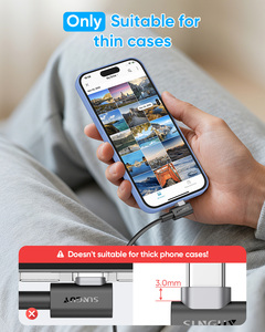 Câble de charge rapide SUNGUY Type-C 60W, câble de données USB tressé en nylon, 1m, câble de charge écologique pour téléphones et banques d'alimentation - Product Image 5